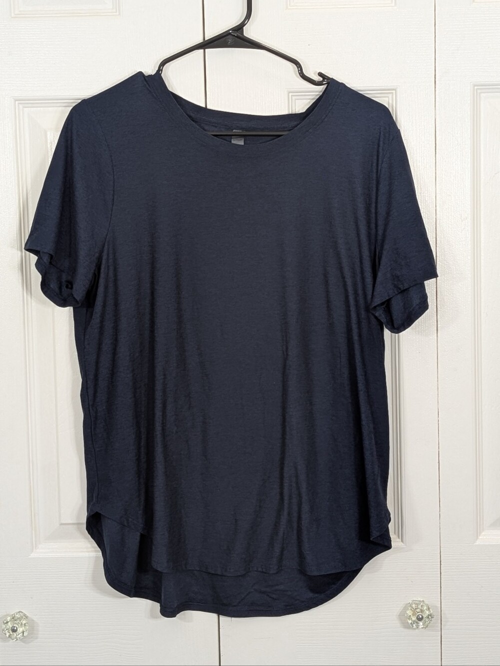Beyond Yoga: Featherweight On The Down Low Tee - Navy - Size XXL